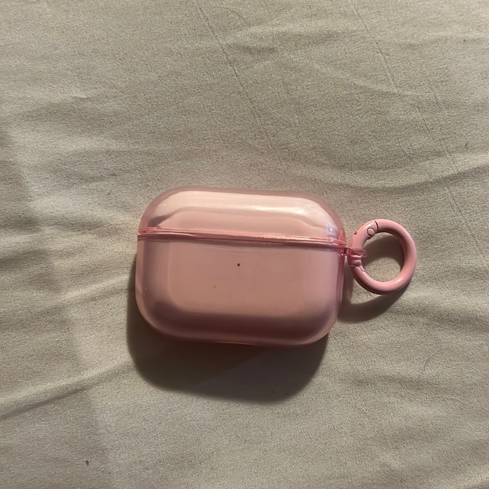 Cute pink AirPod Pro case
